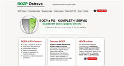 Desktop Screenshot of bozpostrava.cz