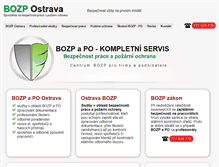 Tablet Screenshot of bozpostrava.cz